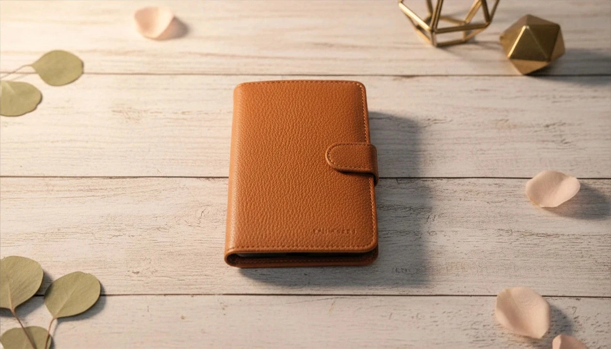 Porte-feuille Laurence C - couleur Whisky